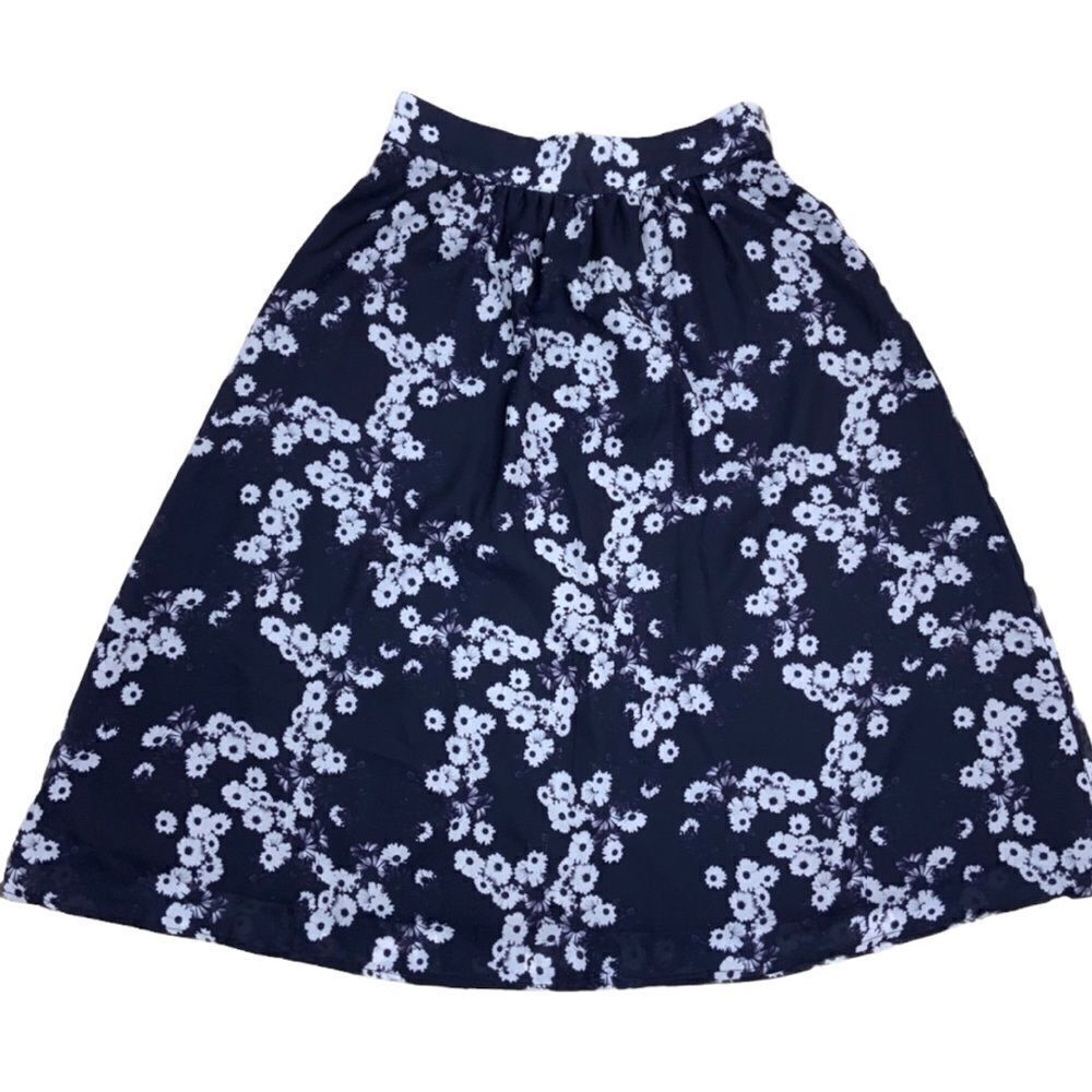 Sugarhill Boutique navy white skirt size 6